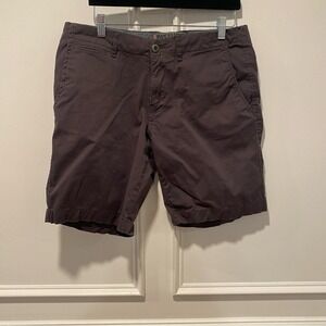 Paperbacks Men's Gray Shorts Size 32 Cotton Spandex Casual Flat Front Summer